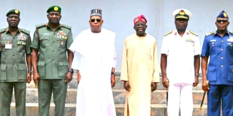 Tinubu seeks cooperation among service chiefs
