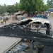 Boat on fire