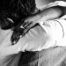 Couple embracing