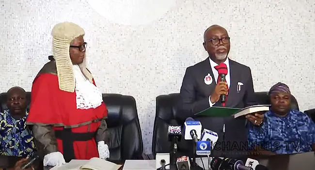 Aiyedatiwa takes oath as 19th Governor of Ondo State