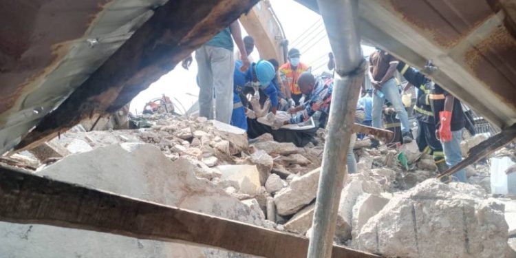 Search for survivors begins at Ebute Metta building site
