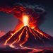 erupting volcano