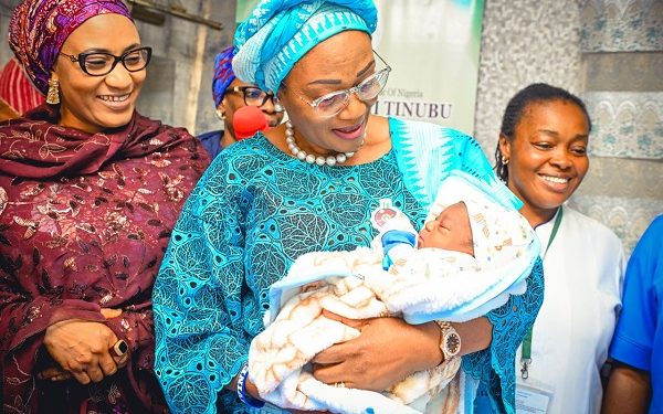 First Lady welcomes first 2024 baby in Abuja
