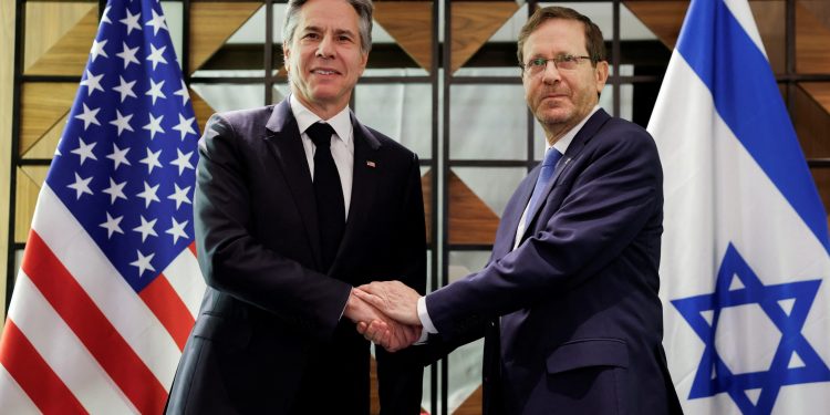 Blinken carries Arab message to Israel: keep Palestinian state hope alive