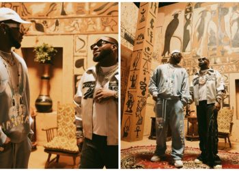 Nigerian musical idols Kizz Daniel, Davido release “Twe Twe” remix, set to drop video (photos)