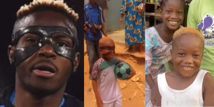 Osimhen gifts young fan N2.5M for dressing alike