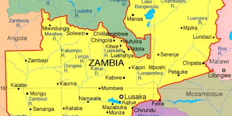 Map of Zambia