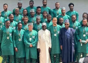 Super Eagles of Nigeria beautifully dressed in Nigerian colours
