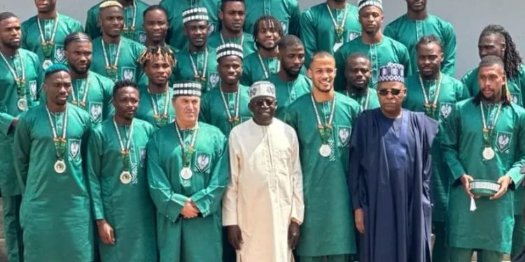 Super Eagles of Nigeria beautifully dressed in Nigerian colours
