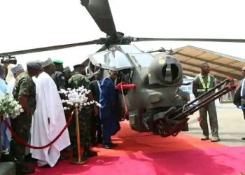 President Tinubu launches 2 newly acquired combat choppers
