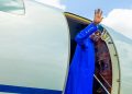 Tinubu arrives Lagos to commission Red Line Rail project
