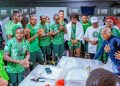 Shettima jubilates with Super Eagles After AFCON Semi-Final Victory (Photos)