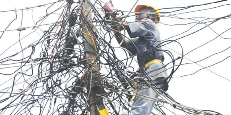Electricity Distribution official at work