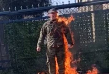 Gaza War: US airman sets self on fire outside Israel embassy to protest ‘genocide’