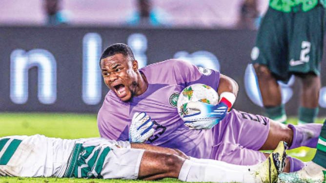 AFCON 2023: Coach subjects Nwabali to fitness test ahead Angola clash