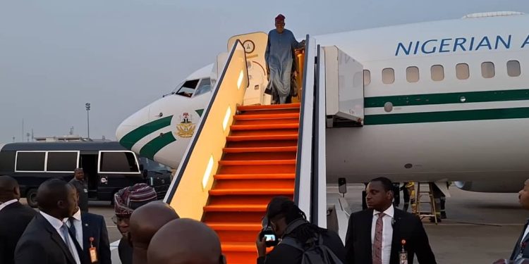 President Tinubu arrives Abuja after visit to Qatar