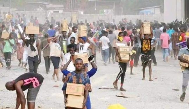 Abuja residents loot NEMA warehouse in Abuja