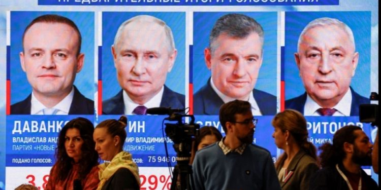 Vladimir Putin secured a record post-Soviet landslide victory in Russia's election, solidifying his hold on power.