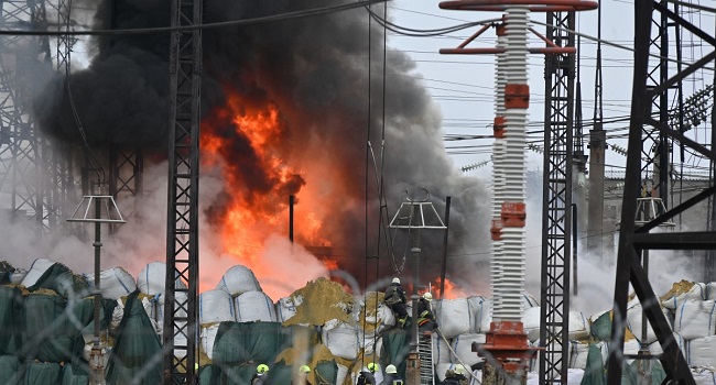 Drone attacks set oil refinery on fire in Russia, two dead