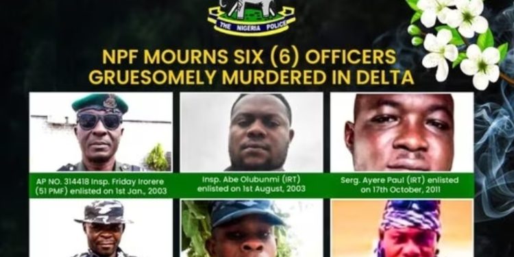 Police lament murder of six officers in Delta State forest