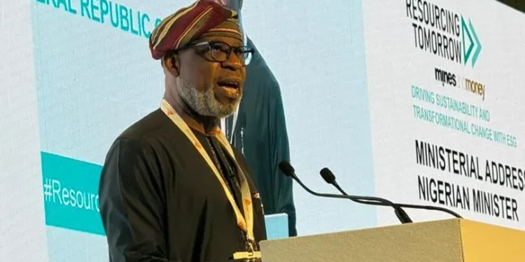 Minister of Solid Minerals Development, Dele Alake