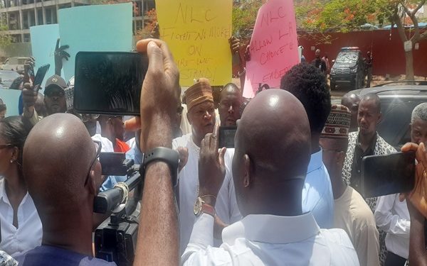 Labour Party protesters urges  NLC President Joe Ajaero to refrain from meddling in the affairs of the party
