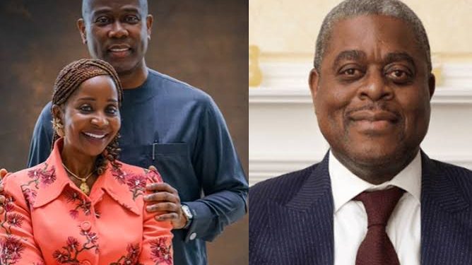 Late Herbert Wigwe, wife and Abimbola Ogunbanjo. Photo Credit: Google