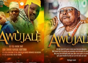 Antar Laniyan, Mr Macaroni portray 'Awujale' of Ijebu Kingdom in new movie to celebrate monarch's reign