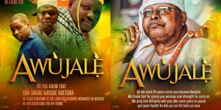 Antar Laniyan, Mr Macaroni portray 'Awujale' of Ijebu Kingdom in new movie to celebrate monarch's reign