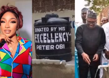 Nollywood actor Tonto Dikeh slams Obi over borehole projects in Northern Nigeria 