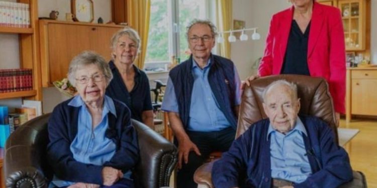 German couple, 102 and 98, celebrate 80 years of matrimony