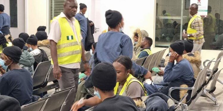 Another 155 stranded Nigerians safely return home from Libya