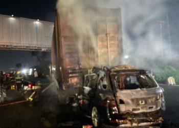 Three die as car collides with truck in Lagos State