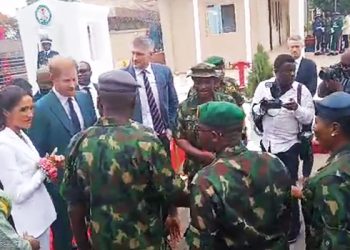 Prince Harry, Meghan visit defense HQ in Abuja
