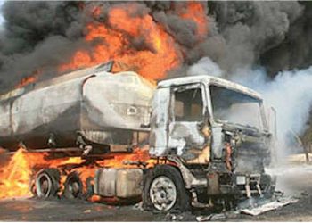 Tanker explosion kills eight, wrecks havoc in Delta State