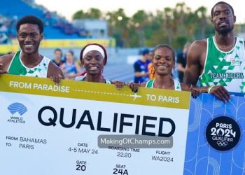 Nigeria’s 4x400m relay teams qualify for Paris Olympics