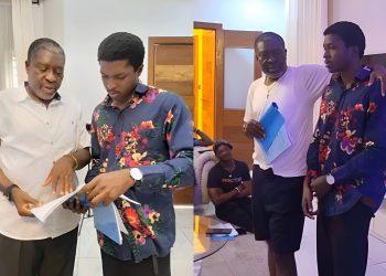 Kanayo O Kanayo and son