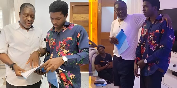 Kanayo O Kanayo and son