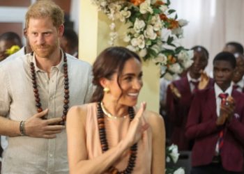 Prince Harry, Meghan visit defense HQ in Abuja