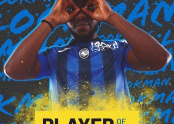 Nigerian forward Lookman wins Atalanta’s player of the season