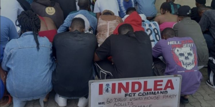 NDLEA arrests 60 at a drug party in Abuja