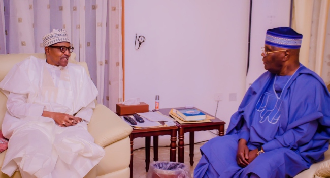 PHOTOS: Atiku visits Buhari in Daura, Katsina State
