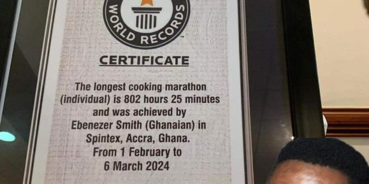 Police nab Ghanaian chef Smith for forging Guinness World Record in cooking marathon