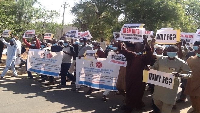 NASU, SSANU protests intensify over non payment of withheld salaries