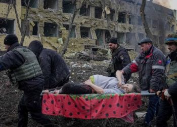 Outrage greets attack on Ukraine hospital as Russia denies responsibly
