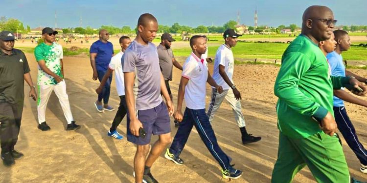Adeniyi leads officers on wellness exercise in Kano