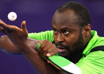 s Table Tennis Champion, Aruna-Quadri in action