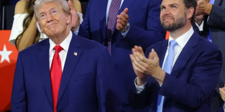 JD Vance hails Trump as he accepts VP spot at RNC