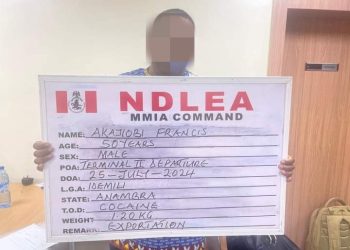 NDLEA arrests Spain-bound businessman with cocaine in sandals, destroys cannabis farm