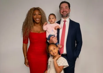 Serena Williams’ daughter Olympia excitedly, awaits her new role as a big sister
